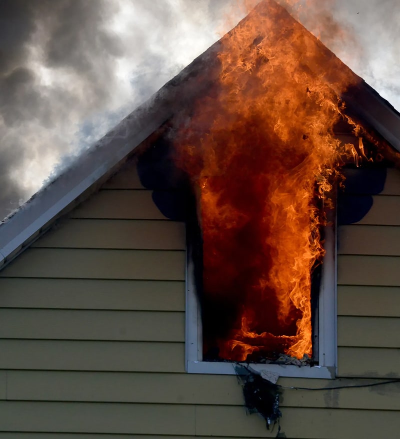 dryer vent fire